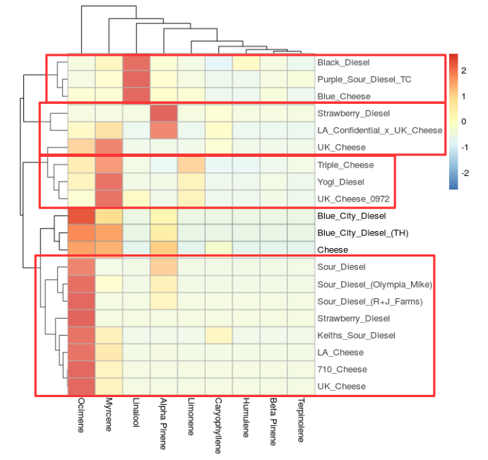 More Than Just Taste and Smell: Examining the Complexity and Diversity of Terpene Profiles from Popular
Cannabis Strains